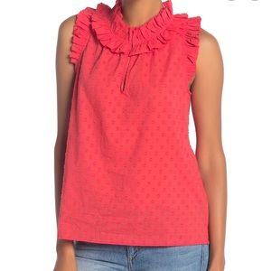 J. Crew Parquet Swiss Dot top